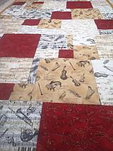 Úžitkový textil - Patchworková deka s vankúšmi - 13873660_