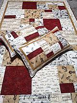 Úžitkový textil - Patchworková deka s vankúšmi - 13873661_