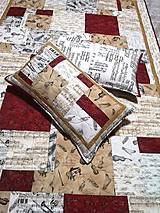 Úžitkový textil - Patchworková deka s vankúšmi - 13873666_