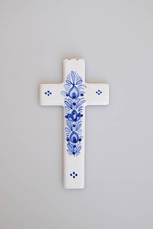 Krížik (Modrý dekór)