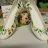 Ponožky, pančuchy, obuv - Ručne maľované balerínky " Lúčne " - 13875746_