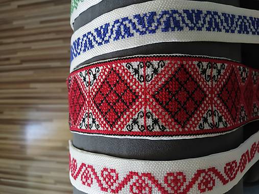 Opasky - Slovenský ľudový/ folk opasok "Papradno" - 13875751_