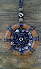 Náhrdelníky - Makramé náhrdelník Mandala harmónie tela a mysle - 13875932_