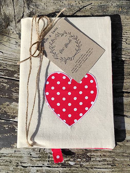 Papiernictvo - Bavlnený obal na knihu, zápisník - 13875013_