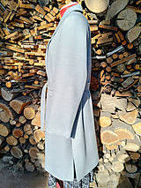 Bundy a kabáty - Flaušový šedý zimný kabát - rôzne farby - 13879453_