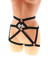 Spodná bielizeň - Women harness, postroj nohavičky elastické sexy bielizeň, dámske páskové nohavičky erotické. - 13883261_