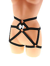 Spodná bielizeň - Women harness, postroj nohavičky elastické sexy bielizeň, dámske páskové nohavičky erotické. - 13883265_