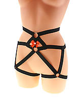 Spodná bielizeň - Women harness, postroj nohavičky elastické sexy bielizeň, dámske páskové nohavičky erotické. - 13883275_