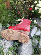 Ponožky, pančuchy, obuv - Dámské červené topánky - 13883672_