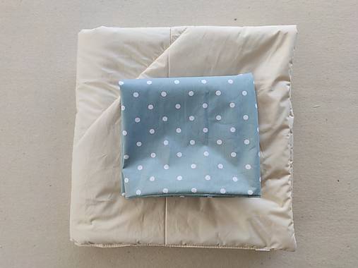 Detský textil - VLNIENKA Detské obliečky do postieľky na mieru  100% bavlna Bodka Lux mentolová - 13882331_