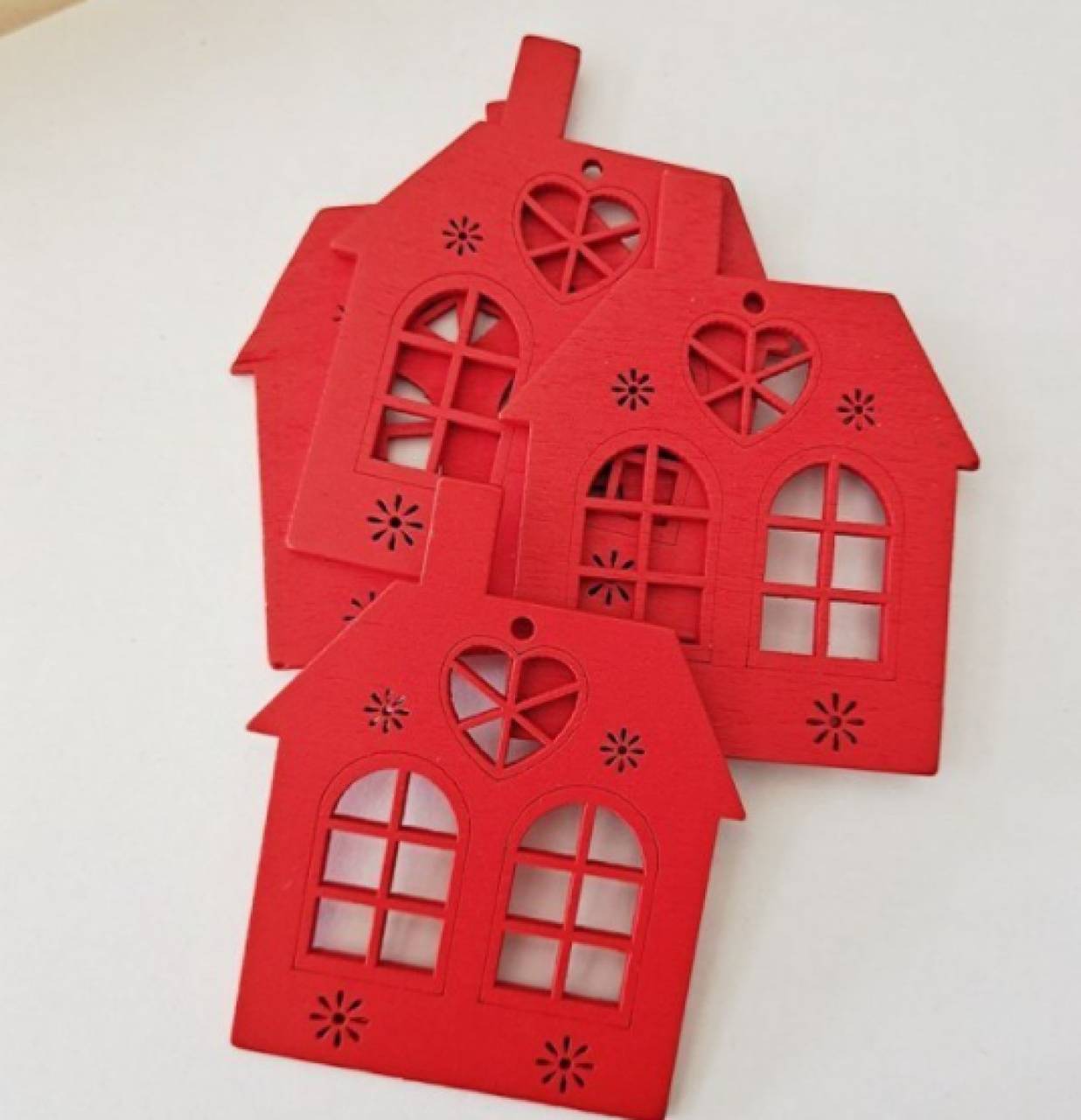 VY105 Výrez vianočný domček 6,5 x 8,7 cm 