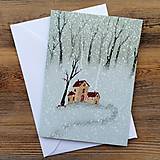 Papiernictvo - Vianočná pohľadnica 003 - 13886700_