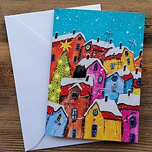 Papiernictvo - Vianočná pohľadnica 005 - 13886724_