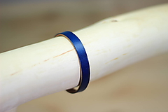 Náramky - Kožený náramok THIN  (Modrá) - 13887590_