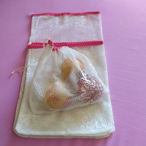 Úžitkový textil - Eko sada bezodpadových vrecúšok - 13885117_