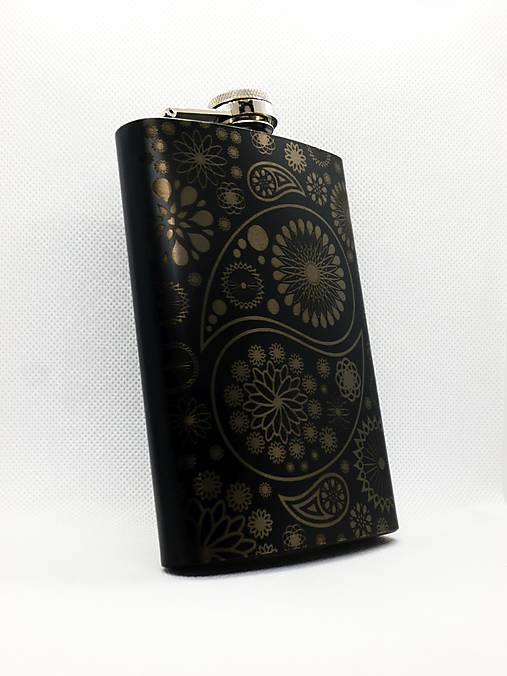 Nádoby - Ploskačka "ornamenty" 260ml - 13888003_
