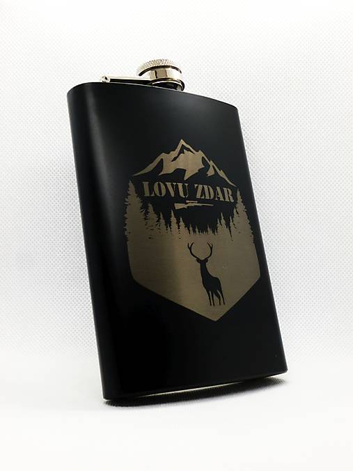 Nádoby - Ploskačka "Lovu zdar" 260ml - 13888024_