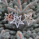 Dekorácie - Vianočná ozdoba Hviezda veľká, strieborné zdobenie - 13886152_