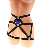 Spodná bielizeň - Women harness, postroj nohavičky elastické sexy bielizeň, dámske páskové nohavičky erotické. - 13889802_