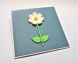 Papiernictvo - Pohľadnica ... pre radosť (biely kvet) - 13892026_