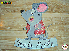 Tabuľky - Menovka - myška - 13891780_