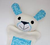 Hračky - Maňuška zajac (Zajko polárny od Zmrznutého kríčka) - 13888092_