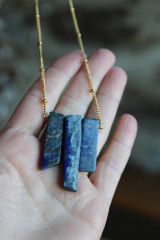 Náhrdelníky - Náhrdelník "lapis lazuli" - 13889990_