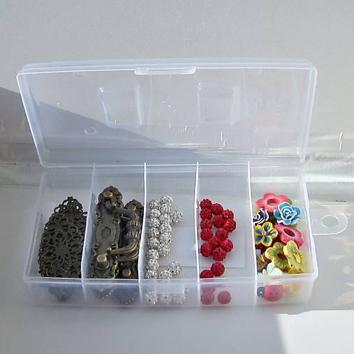 Obalový materiál - Plastový organizér  20x11,5x4,5cm - 13892134_