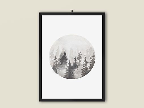  - Art Print-Forest-Stromy (30x40 cm) - 13891568_