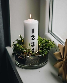 Sviečky - Adventná sviečka veľká - 13892298_