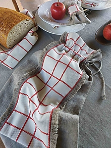 Úžitkový textil - Vrecko na chlieb Small Cottage - 13891251_