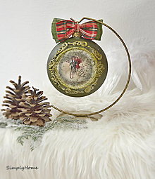 Dekorácie - vianočný medailón - 13893147_