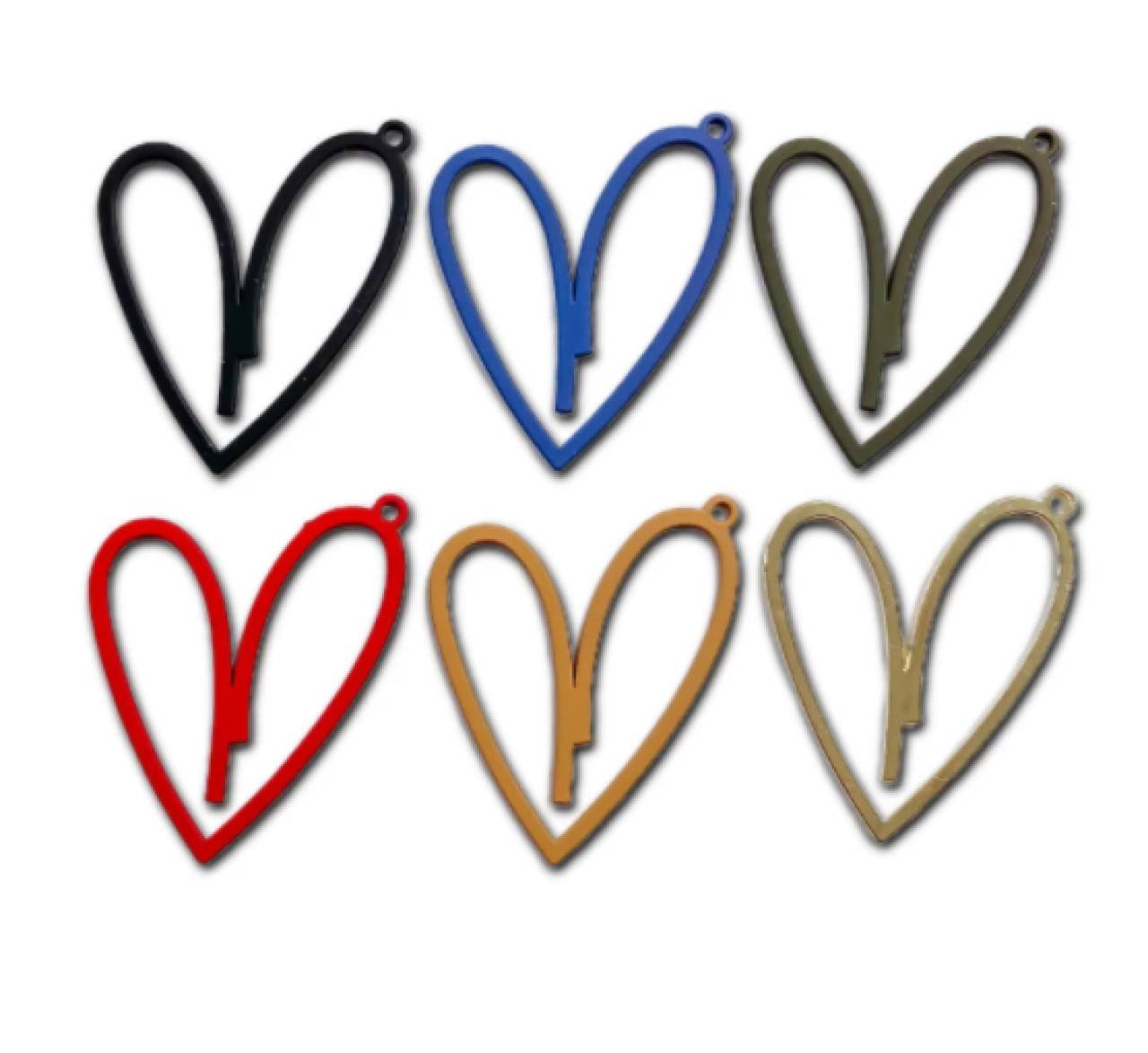 Prívesok srdiečko 4,5 x 3,5 cm 