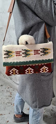 Kabelky - INDIAN WOOL bag vlnená kabelka - 13904334_