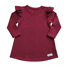Detské oblečenie - Červené šaty s bio úpletu - 13904406_