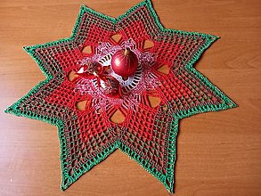 Úžitkový textil - Vianočná dečka Hviezda - 13899817_