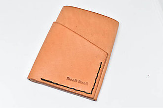 Peňaženky - kožená minimalistická origami peňaženka (Hnedá) - 13904817_