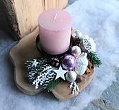 Dekorácie - teakové drevo_ vianočný svietnik - 13909545_