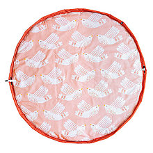 Úžitkový textil - Podložka na hranie Pink Birds - 13907435_