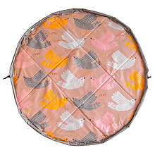 Úžitkový textil - Podložka na hranie Orange Birds - 13907456_