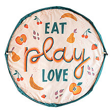 Úžitkový textil - Podložka na hranie Eat Play Love - 13907499_