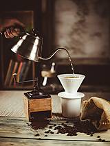 Príbory, varešky, pomôcky - Dripper - překapávač na kávu - červený - 13905957_
