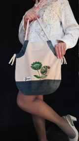 Iné tašky - Taška Blanka ručne maľovaná kvet - 13906468_
