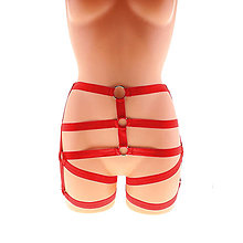Spodná bielizeň - Women harness, postroj nohavičky elastické sexy bielizeň, dámske páskové nohavičky erotické. - 13913075_
