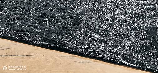 Textil - Prešívaná vetrovkova látka -Čierna III- cena za 10 centimetrov - 13912650_