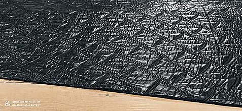 Textil - Prešívaná vetrovkova látka -Čierna II- cena za 10 centimetrov - 13912640_