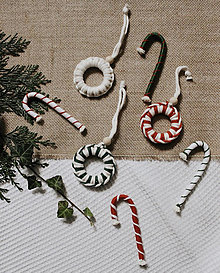 Dekorácie - Macramé vianočné ozdoby na stromček - 13910309_