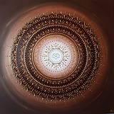 Obrazy - Mandala NEKONEČNÁ LÁSKA A ŠŤASTIE ❤️ (white-brown) 70 x 70 - 13914583_