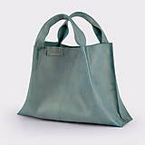 Kabelky - Kožená shopper bag taška, ktorá mení vzhľad - 13916242_