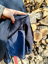 Sukne - Ľanová modrá midi sukňa (rôzne farby) vzorok - 50% 15.5€ - 13916991_